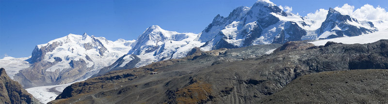 Панорама от приюта Hornlihutte